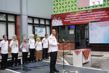 Disdukcapil Kota Bekasi Gelar Deklarasi Zona Integritas Menuju WBK dan WBBM